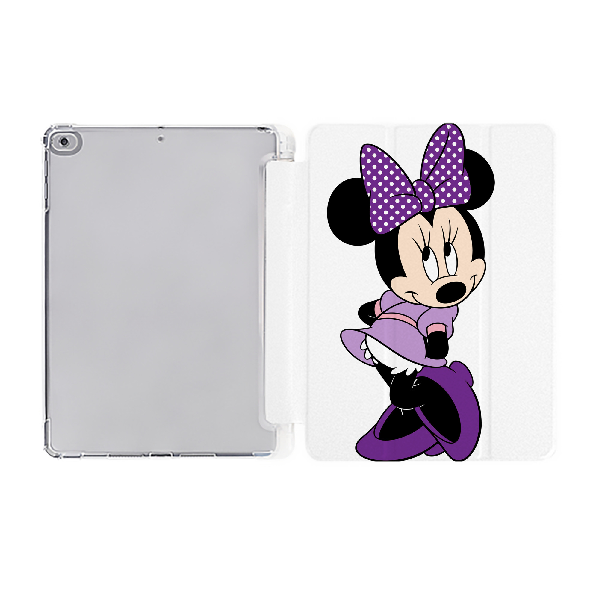 ミッキーマウス Mickey Mouse IPad ケース ペン収納付き 三つ折りスタンド PUレザー×シリコン 対応機種9.5/10.5/10.9インチ